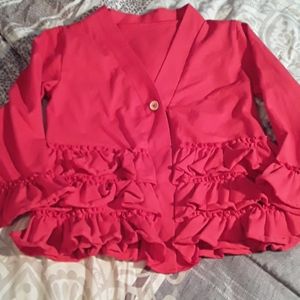 Size 5 Ruffle Cardigan